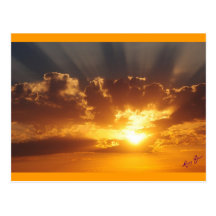 Sonnenuntergang Postkarte
