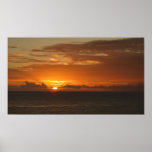 Sonnenuntergang Seeam breiten Format-Plakat-Druck