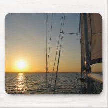Sonnenuntergang-Segel Mousepads