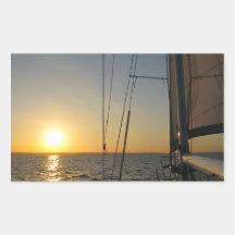 Sonnenuntergang-Segel Sticker