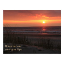 Sonnenuntergang - sunset postkarte