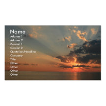 Sonnenuntergang-Träume Visitenkarte