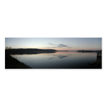 Sonnenuntergang über See-Lesezeichen Visitenkarten Vorlage