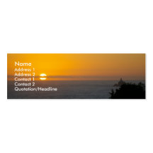 Sonnenuntergang-Visitenkarte