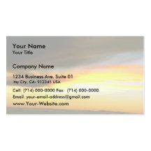 Sonnenuntergang Visitenkartenvorlagen