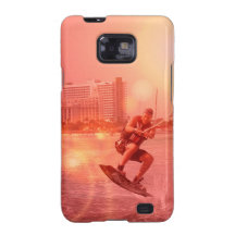 Sonnenuntergang-Wakeboarder-Samsung-Galaxie-Kasten Galaxy SII Cover
