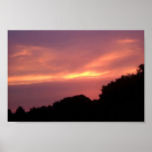 Sonnenuntergänge von meinem Fenster Posterdruck