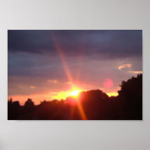 Sonnenuntergänge von meinem Fenster Posterdrucke