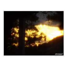 Sonnenuntergangpostkarte