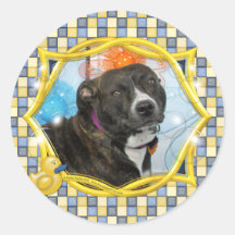 Sookie - Pitbull Runde Aufkleber