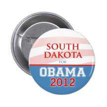 SOUTH DAKOTA für Obama 2012 Anstecknadelbutton