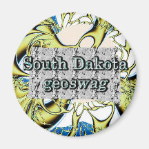 South Dakota Geocaching liefert Magneten Geoswag