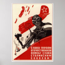 Sowjetische Luftfahrt 1941 UDSSR Plakate