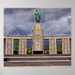 Sowjetisches Kriegs-Denkmal, Berlin, Soldat u. Gew Posterdrucke