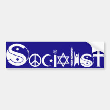Sozialistischer Autoaufkleber
