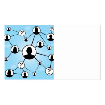 Sozialmedium-Freund-Diagramm Visitenkartenvorlage