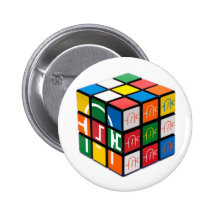 Spachtel-Stadt-Würfel-Knopf Anstecknadelbutton