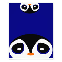 Spähen der Pinguine Photo Drucke