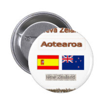 Spanien, España, Nueva Zelanda Button