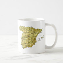 Spanien-Flagge ~ Karten-Becher Tee Haferl