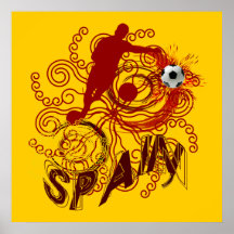 Spanien-Fußball futbol spanische Kunstexplosion Posterdrucke