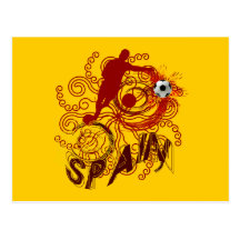 Spanien-Fußball futbol spanische Kunstexplosion Postkarte