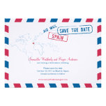 Spanien-Luftpost, die Save the Date Wedding ist Personalisierte Ankündigungen