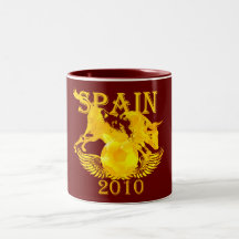 Spanien-Straße zu den Europa-Fußball futbol Gesche Kaffeehaferl