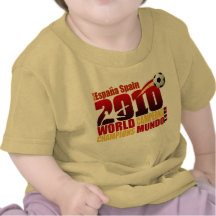 Spanien-Welt verficht España 2010 Campeona Del Mun Shirts