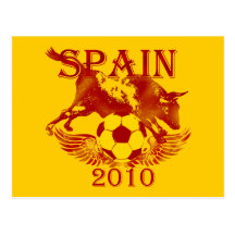 Spanienfußballliebhaber futbol España Postkarte 20