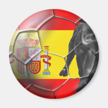 Spanische Flaggen-Fußball Spanien-Fußballgeschenke Magnete