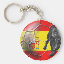 Spanische Flaggen-Fußball Spanien-Fußballgeschenke Schlüsselanhänger
