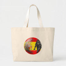 Spanische Flaggen-Fußball Spanien-Fußballgeschenke Tragetasche