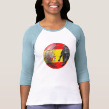 Spanische Flaggen-Fußball Spanien-Fußballgeschenke T-shirts