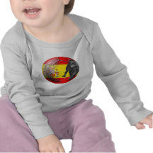Spanische Flaggen-Fußball Spanien-Fußballgeschenke T-shirt