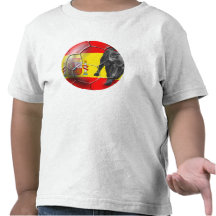 Spanische Flaggen-Fußball Spanien-Fußballgeschenke Hemd