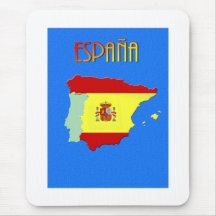 Spanische Karte Mousemat Mauspad