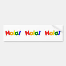 Spanischer Regenbogen hallo: Espanol Iris Hola Auto Aufkleber