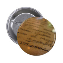 Spanisches handgemachtes Manuskript #1 Anstecknadelbutton