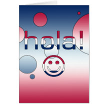 Spanish-amerikanisches Geschenk-hallo/Hola + Smile Karten