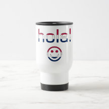 Spanish-amerikanisches Geschenk-hallo/Hola + Smile Tasse