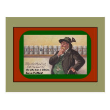SPASS-DEUTSCHES SPRICHWORT-POSTKARTE ~ HAT ER WHO 