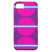 Spaß-heißes Rosa-lila Polka-Punkte mit aquamarinen iPhone 5 Hülle
