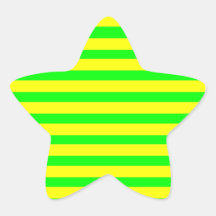 Spaß-Zitrusfrucht-Gelb und grünes gestreiftes Neon Sticker
