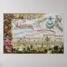 Späte Anzeige des Parfüm-1800's Posterdrucke