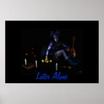 Später allein plakatdruck