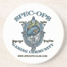 Spec-Ops Gaming Community Beverage Coasters
