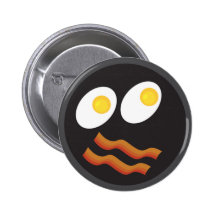 Speck- und Ei-Smiley Anstecknadelbutton