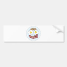Speck und Eier Autosticker