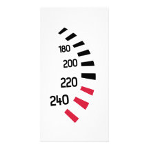 Speedo-Autorennen Photo Karten